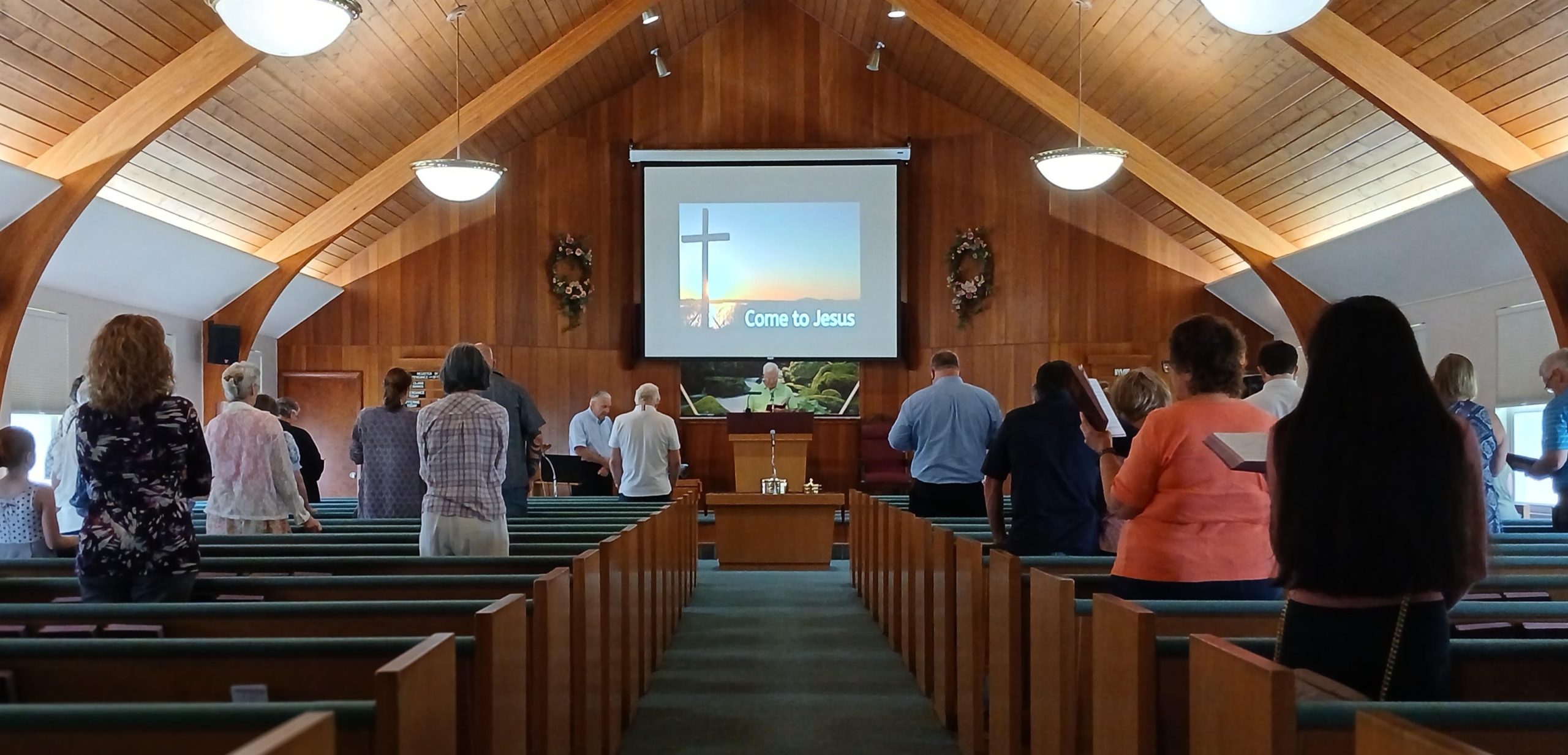 church pews